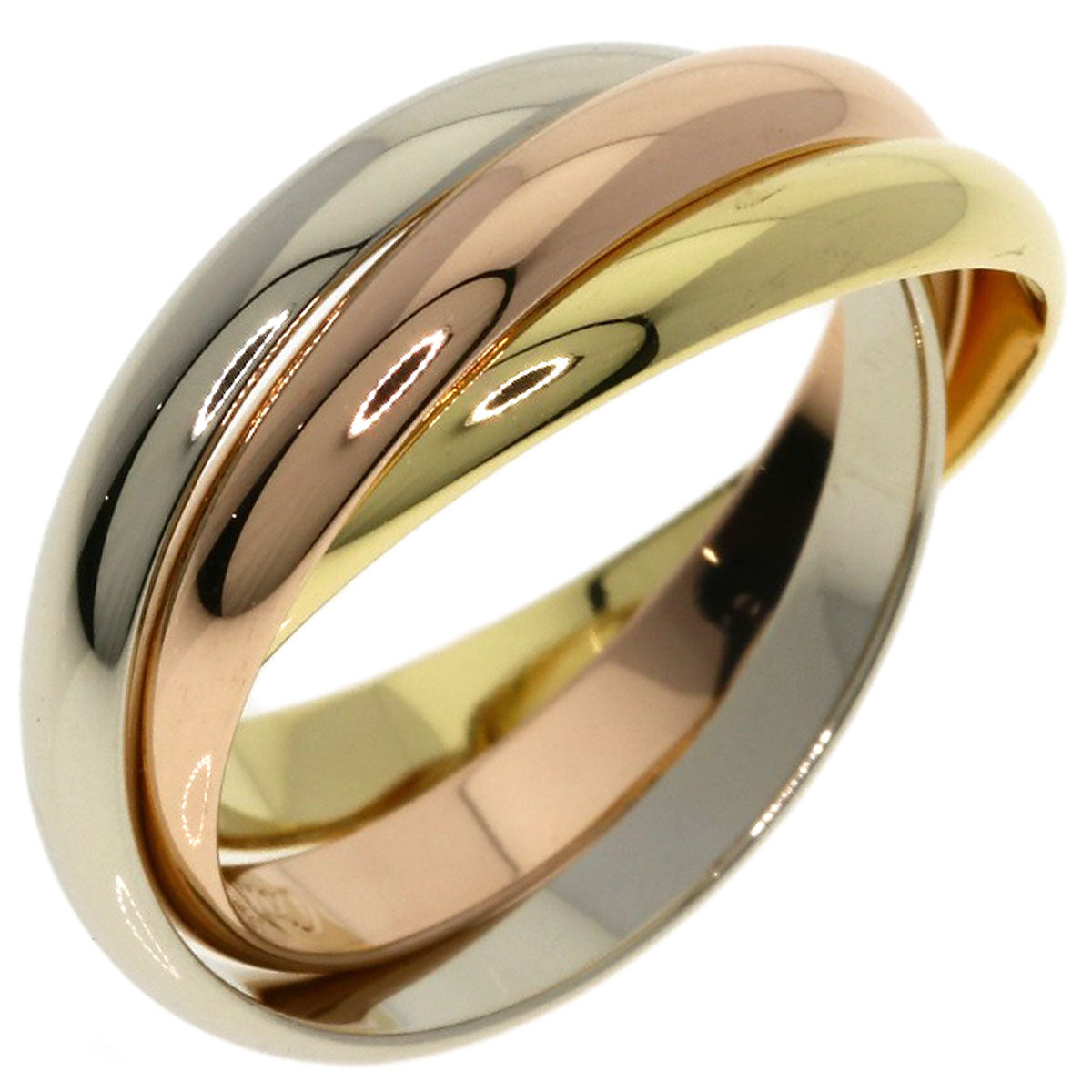 CARTIER Trinity SM #47 Ring K18 Yellow Gold K18 White GoldLadies [Used]