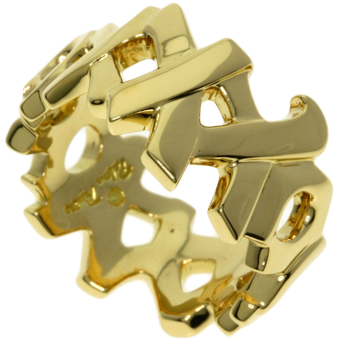 TIFFANY&Co. Love & Kiss Paloma Picasso Ring K18 Yellow Gold Ladies [Used]