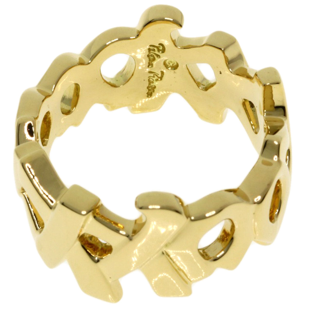 TIFFANY&Co. Love & Kiss Paloma Picasso Ring K18 Yellow Gold Ladies [Used]