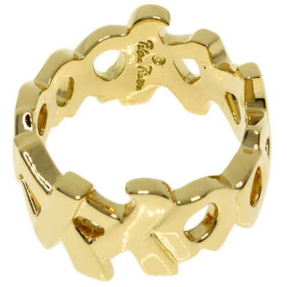 TIFFANY&Co. Love & Kiss Paloma Picasso Ring K18 Yellow Gold Ladies [Used]