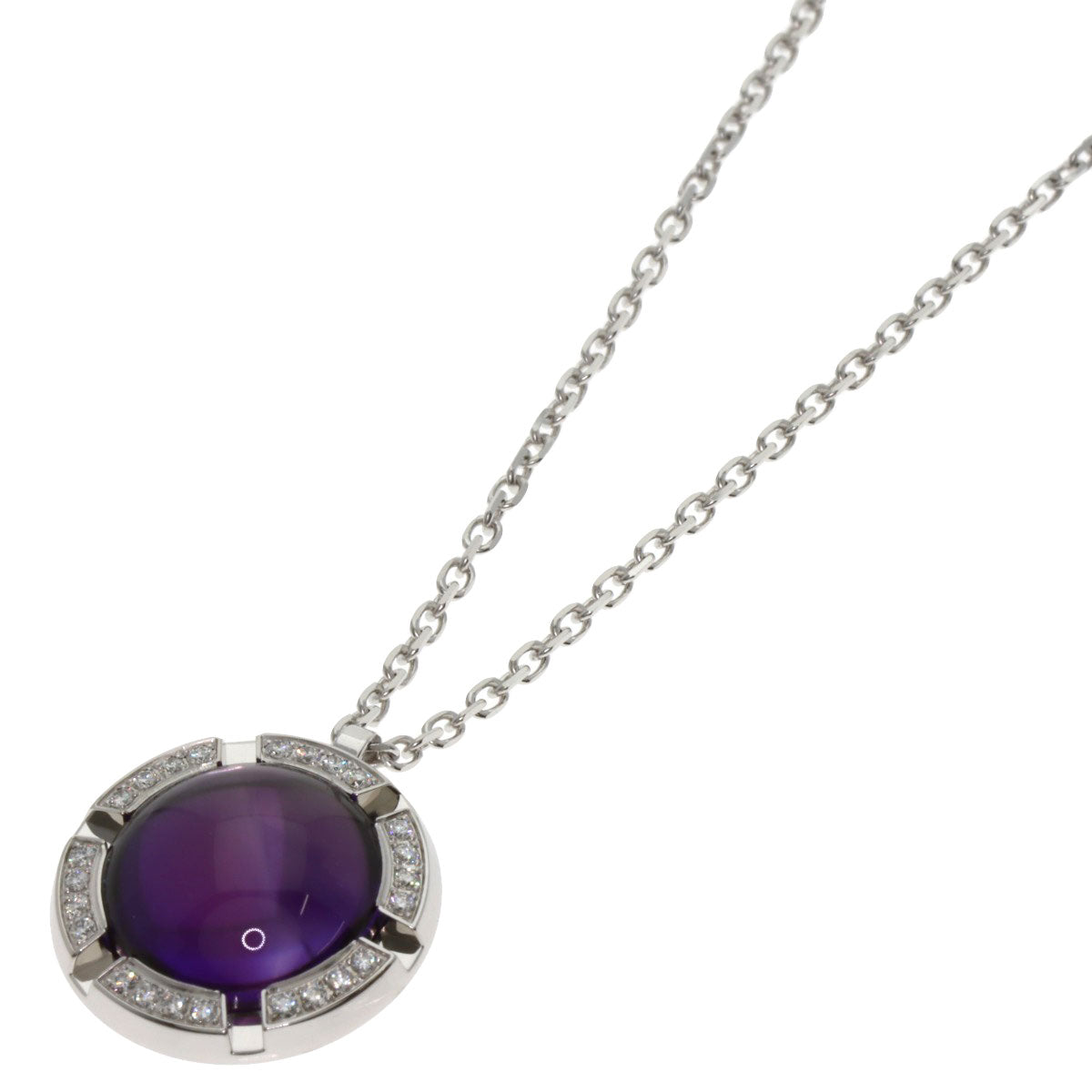Chaumet Class One Amethyst Diamond Medium Necklace K18 White Gold Ladies [Used]