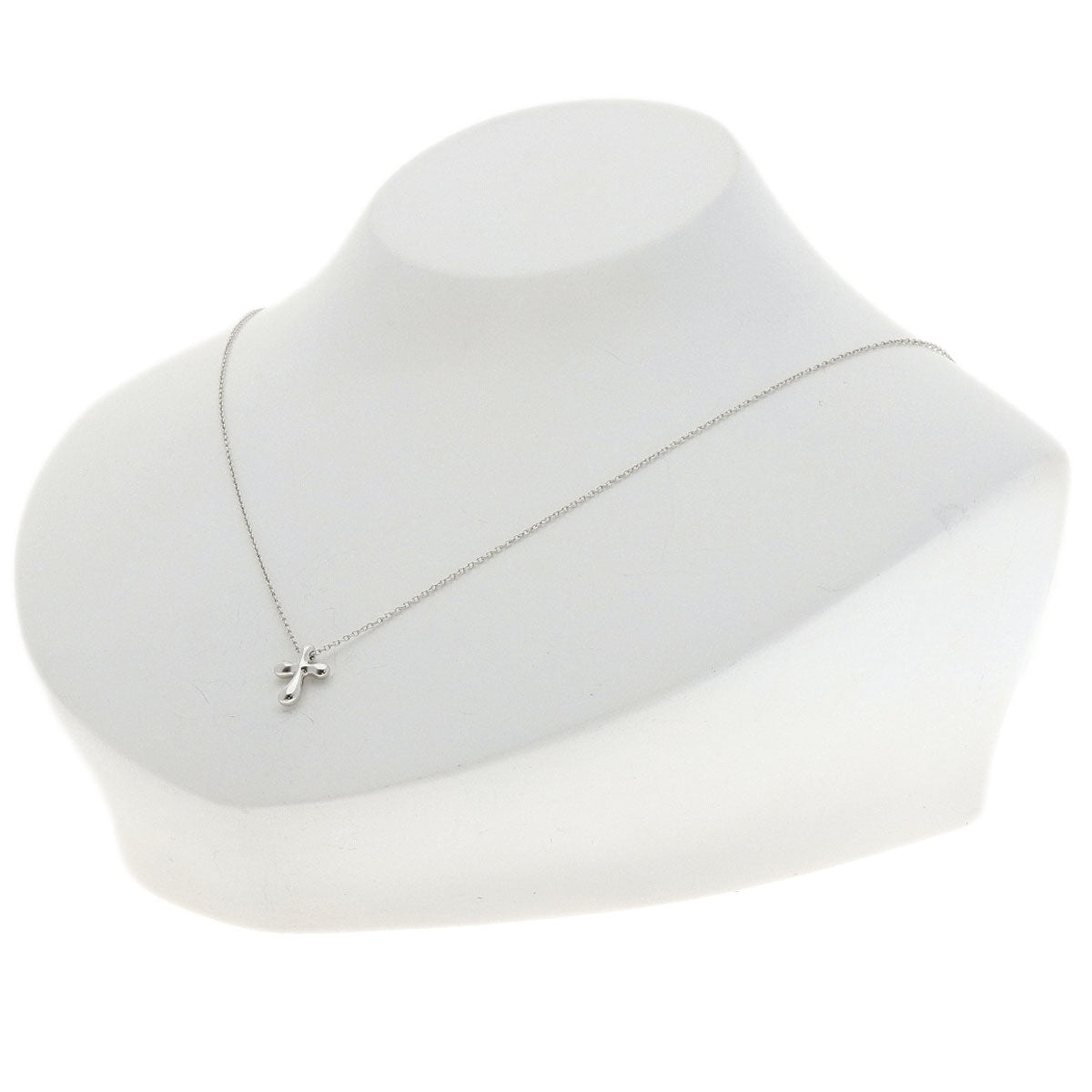 TIFFANY&Co. Small cross Necklace Platinum PT950 Ladies [Used]