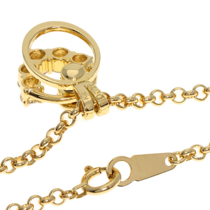 0.76ct swing diamond Necklace K18 Yellow Gold 12.5g　Ladies
