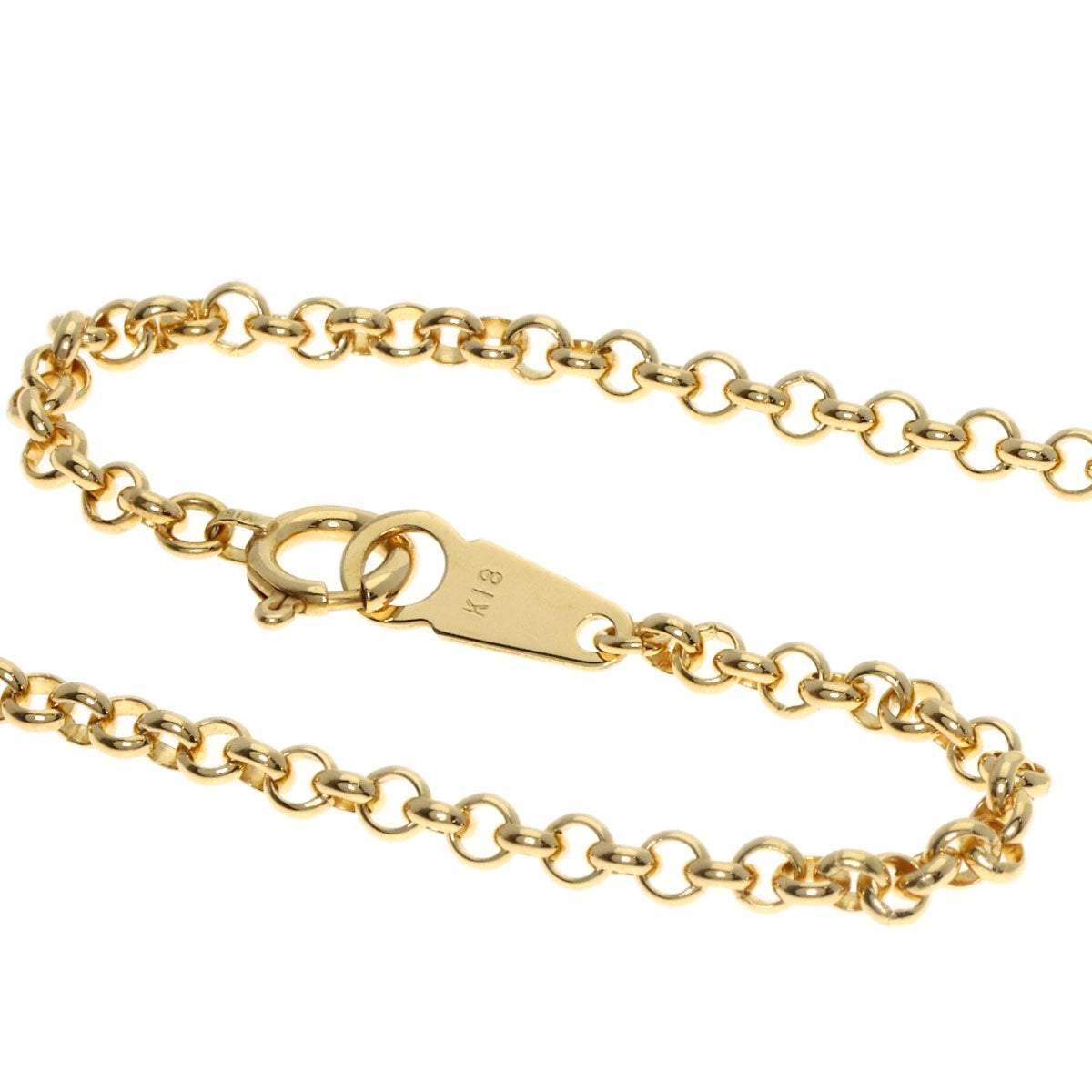 0.76ct swing diamond Necklace K18 Yellow Gold 12.5g　Ladies