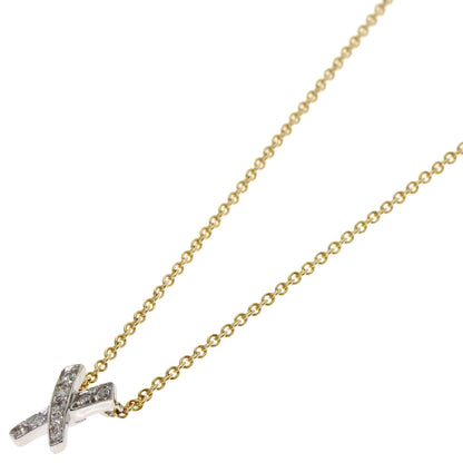 TIFFANY&Co. Paloma Picasso Kiss Diamond Necklace Platinum PT950 Ladies [Used]