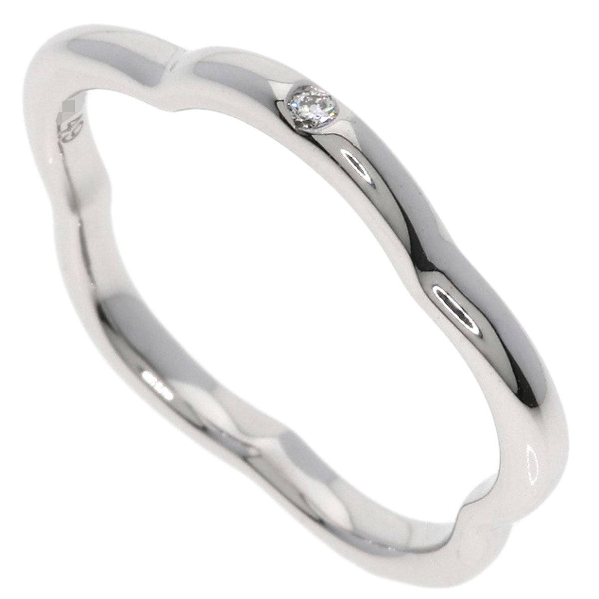 CHANEL Camellia 1P Diamond #49 Ring K18 White Gold Ladies [Used]