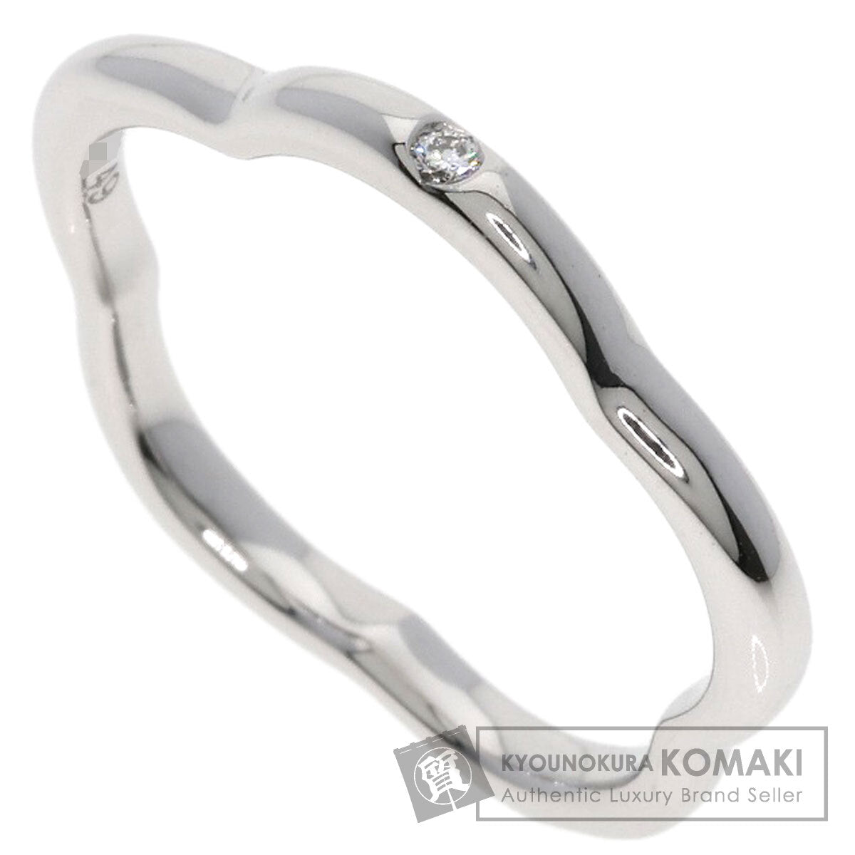 CHANEL Camellia 1P Diamond #49 Ring K18 White Gold Ladies [Used]