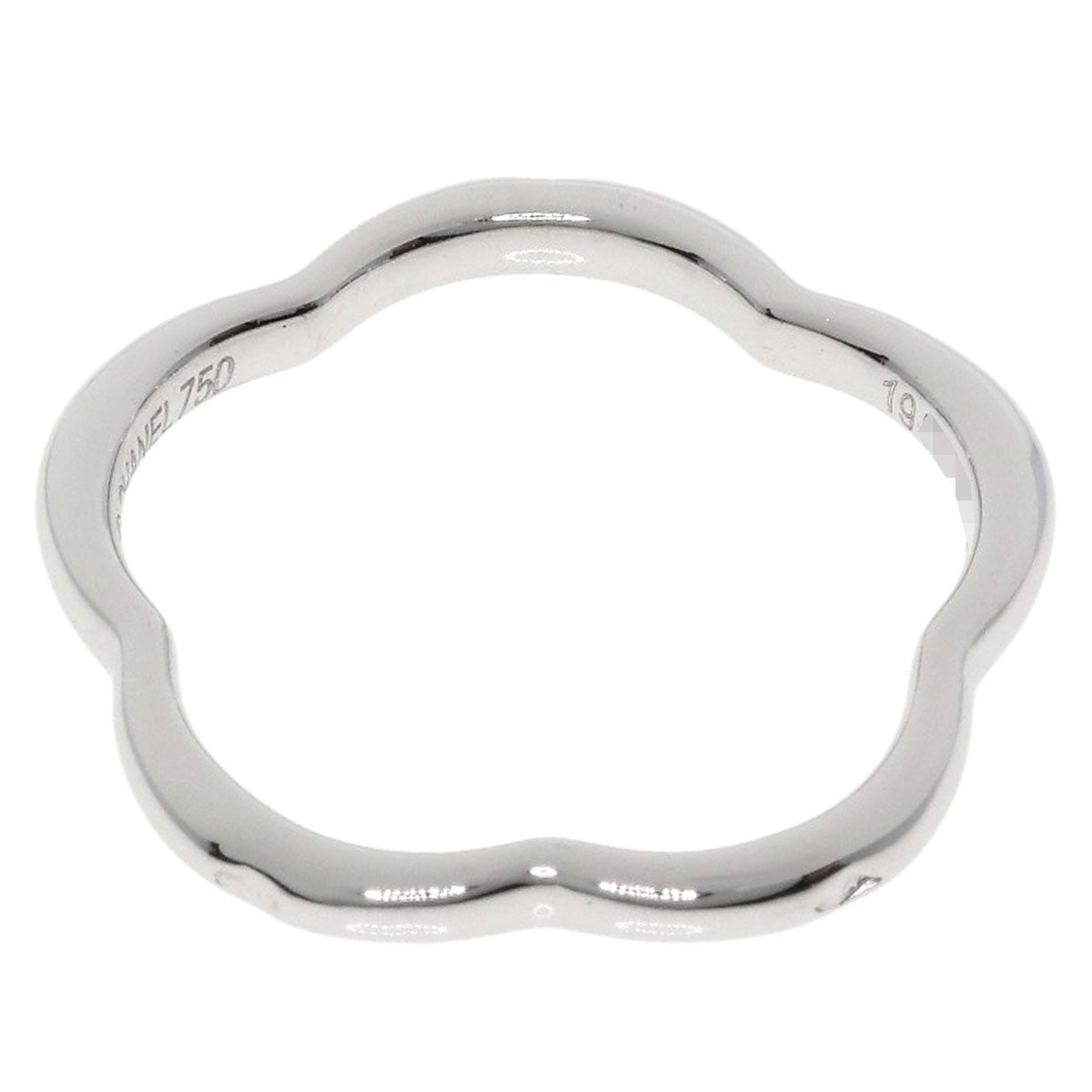 CHANEL Camellia 1P Diamond #49 Ring K18 White Gold Ladies [Used]