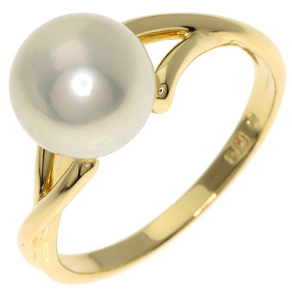 MIKIMOTO Pearl Pearl Ring K18 Yellow Gold Ladies [Used]