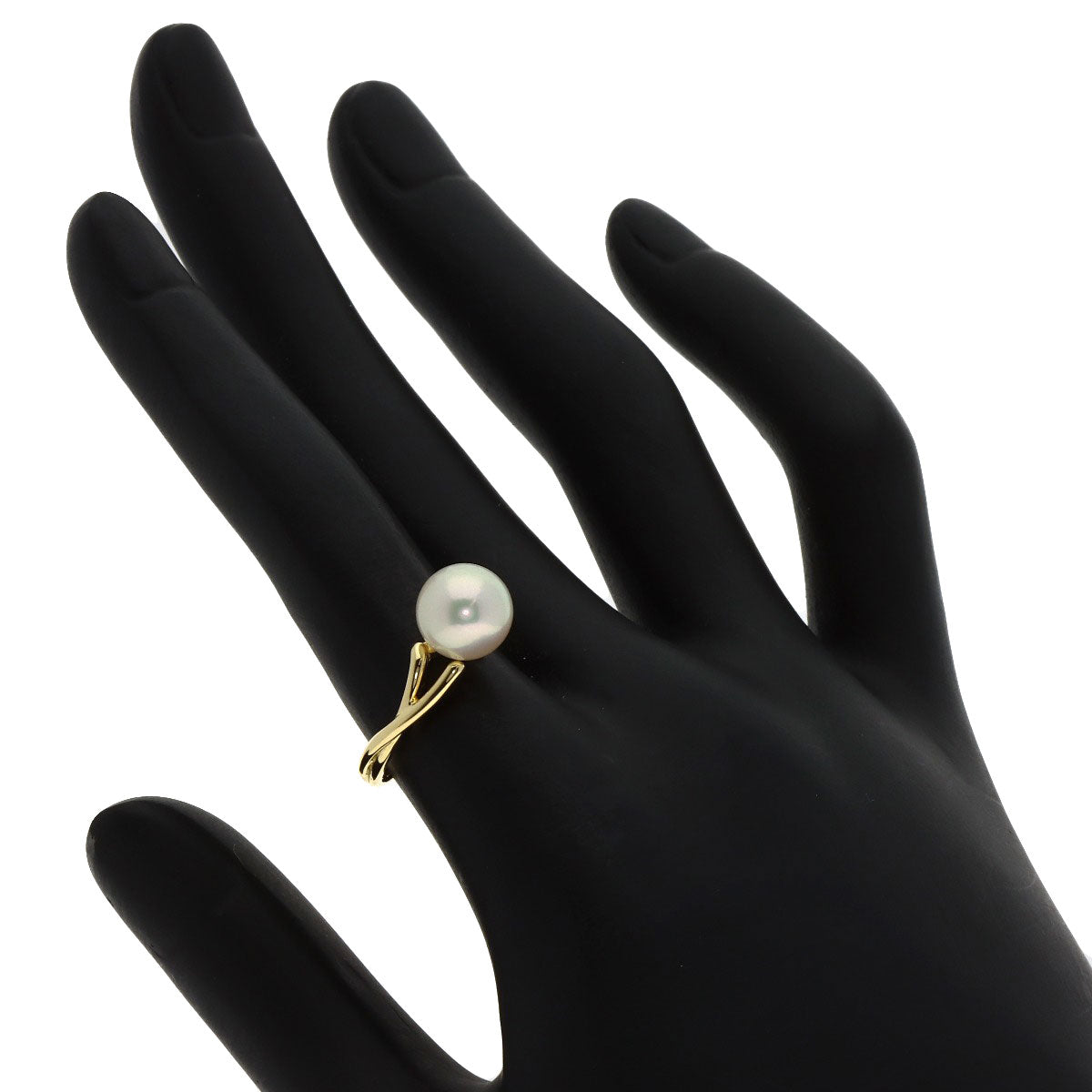 MIKIMOTO Pearl Pearl Ring K18 Yellow Gold Ladies [Used]