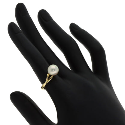 MIKIMOTO Pearl Pearl Ring K18 Yellow Gold Ladies [Used]