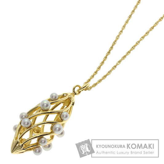 MIKIMOTO Pearl Pearl Necklace K18 Yellow Gold Ladies [Used]