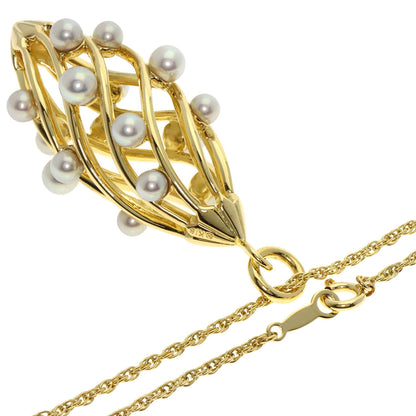 MIKIMOTO Pearl Pearl Necklace K18 Yellow Gold Ladies [Used]
