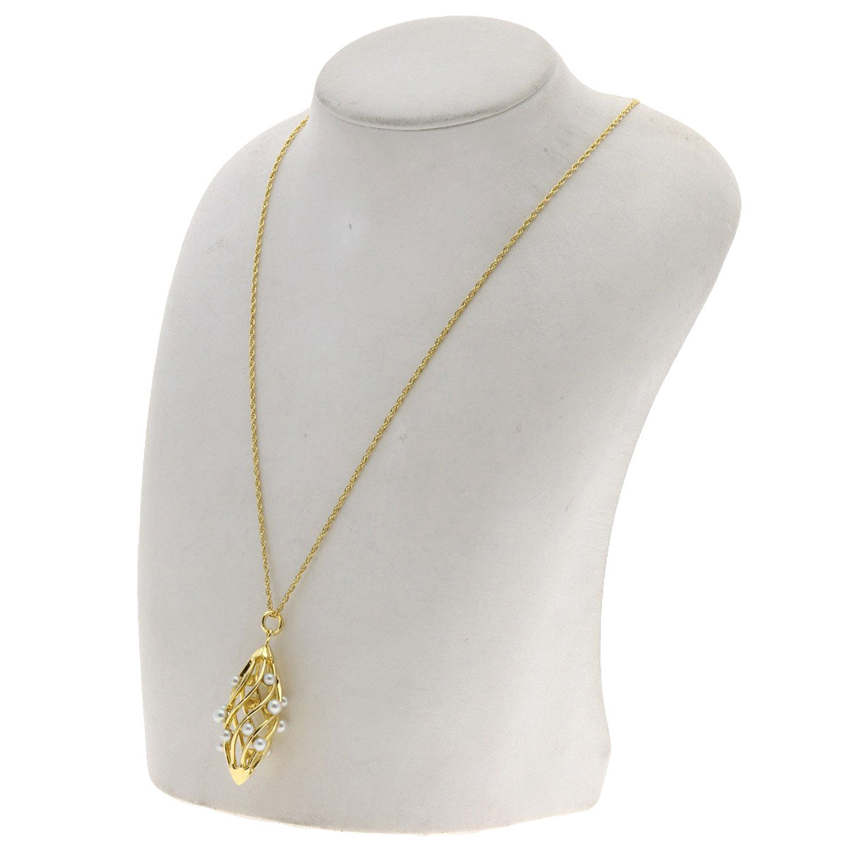 MIKIMOTO Pearl Pearl Necklace K18 Yellow Gold Ladies [Used]