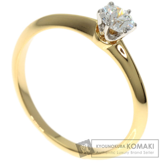 TIFFANY&Co. Solitaire Diamond Ring K18 Yellow Gold Ladies [Used]