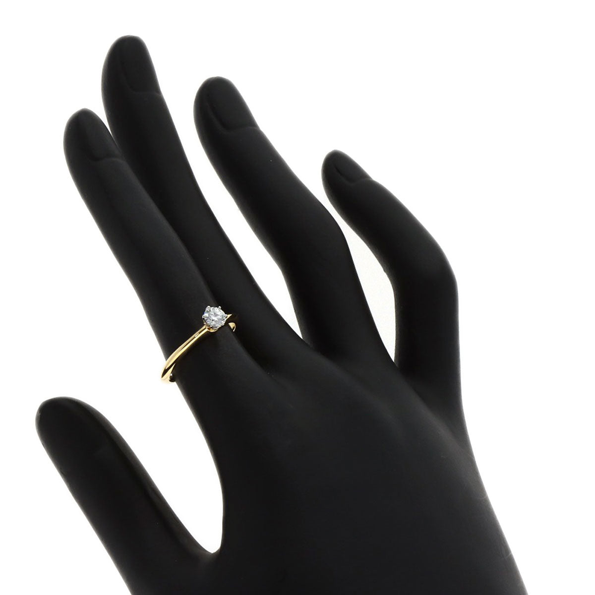 TIFFANY&Co. Solitaire Diamond Ring K18 Yellow Gold Ladies [Used]