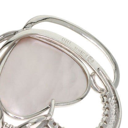 TASAKI Heart Mabe Pearl Diamond Necklace K18 White Gold Ladies [Used]