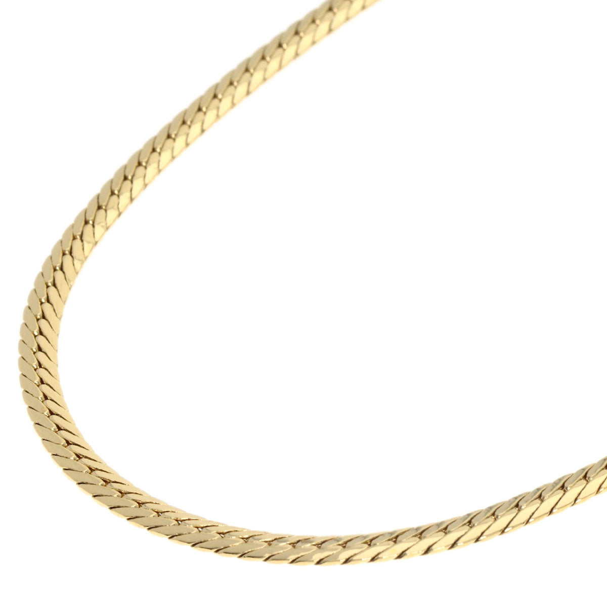 MIKIMOTO Herringbone Necklace K18 Yellow Gold Ladies [Used]