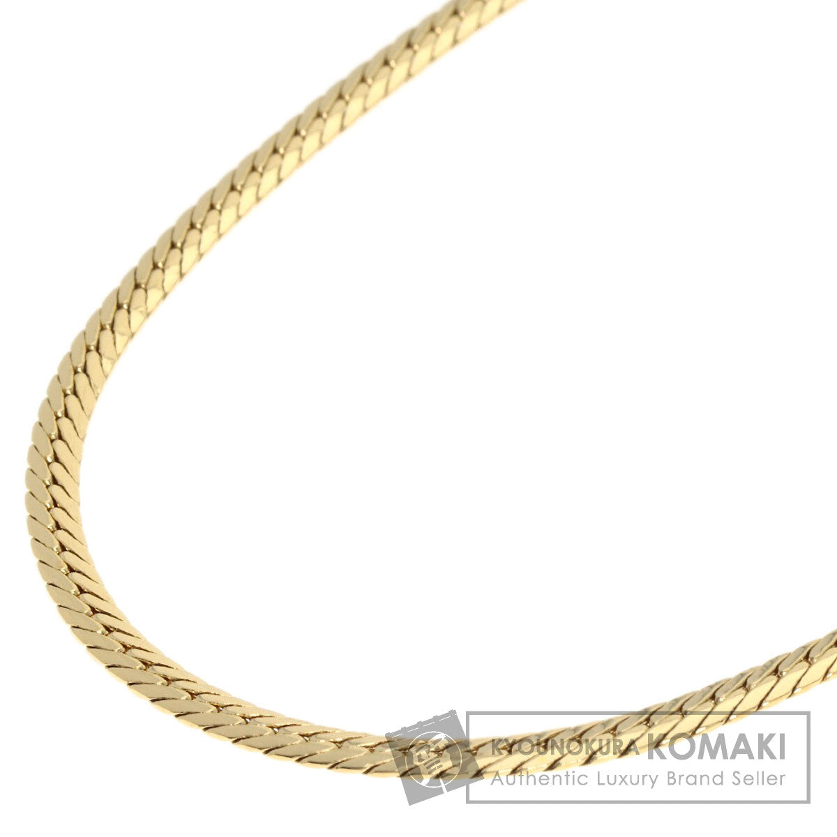 MIKIMOTO Herringbone Necklace K18 Yellow Gold Ladies [Used]