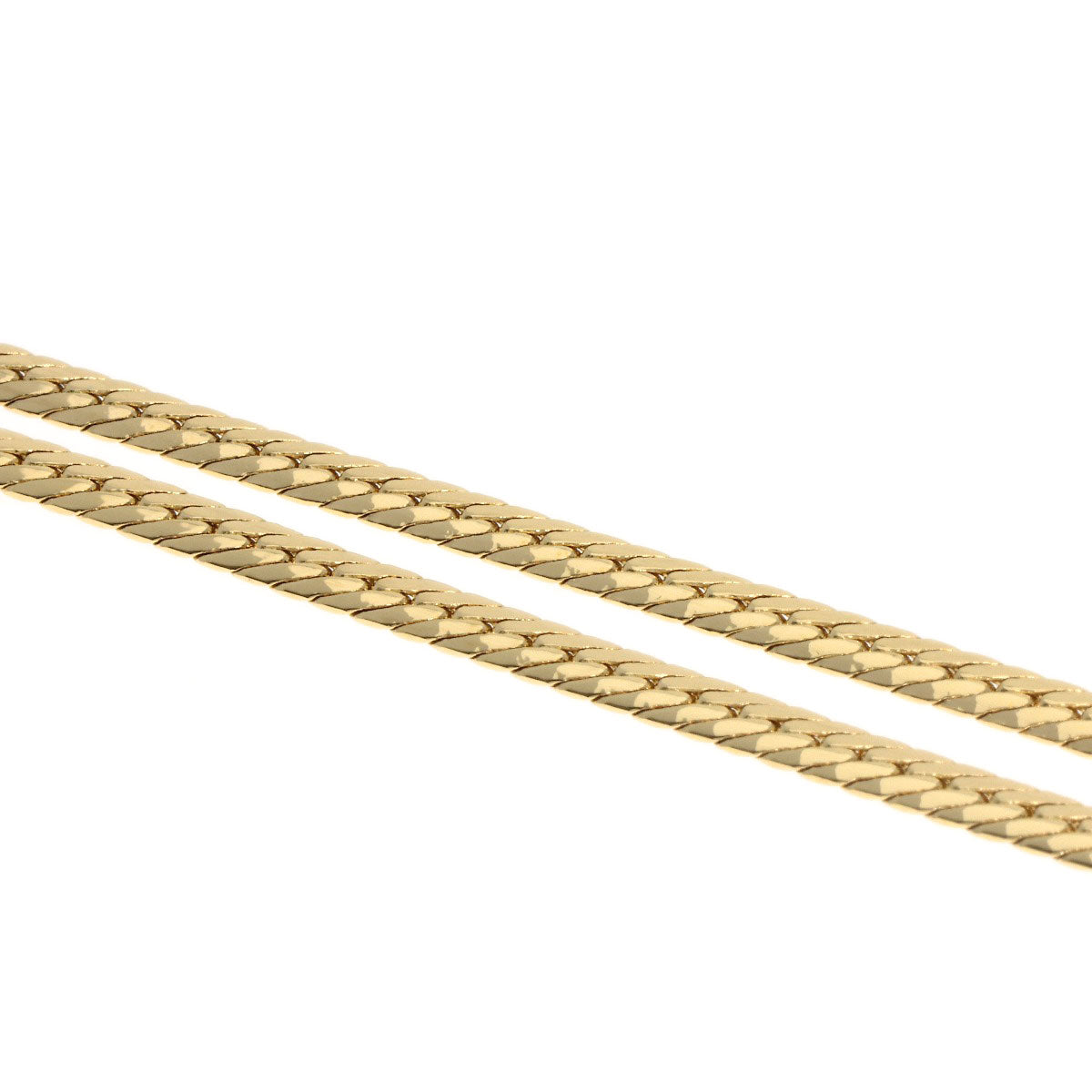 MIKIMOTO Herringbone Necklace K18 Yellow Gold Ladies [Used]