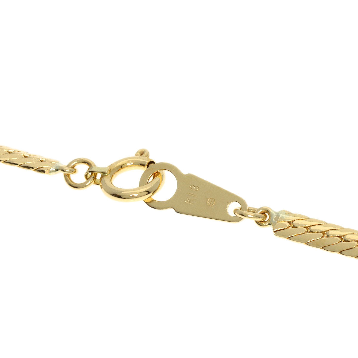 MIKIMOTO Herringbone Necklace K18 Yellow Gold Ladies [Used]