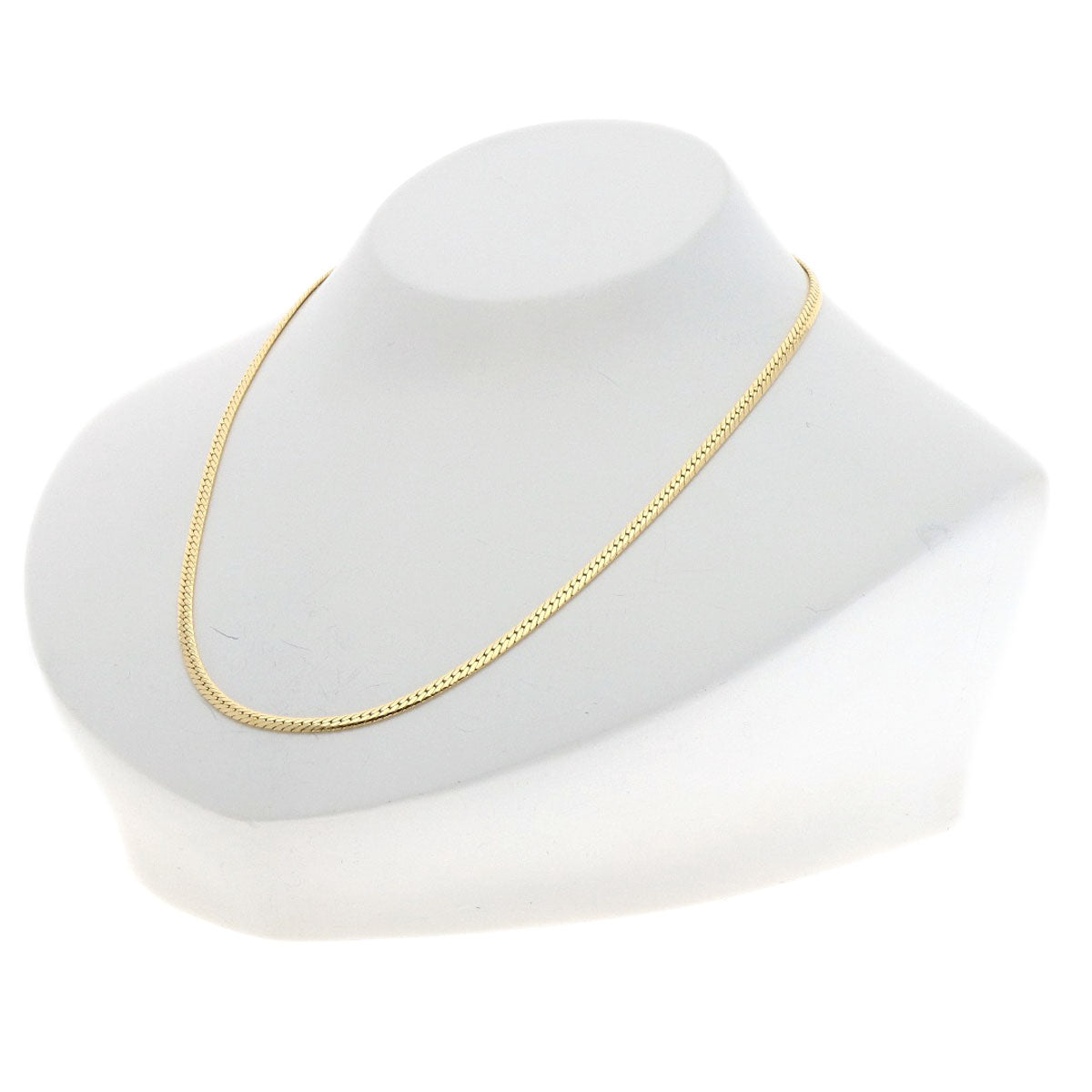 MIKIMOTO Herringbone Necklace K18 Yellow Gold Ladies [Used]