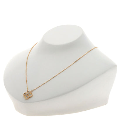 Van Cleef & Arpels Vintage Alhambra Diamond Necklace K18 Pink Gold Ladies [Used]