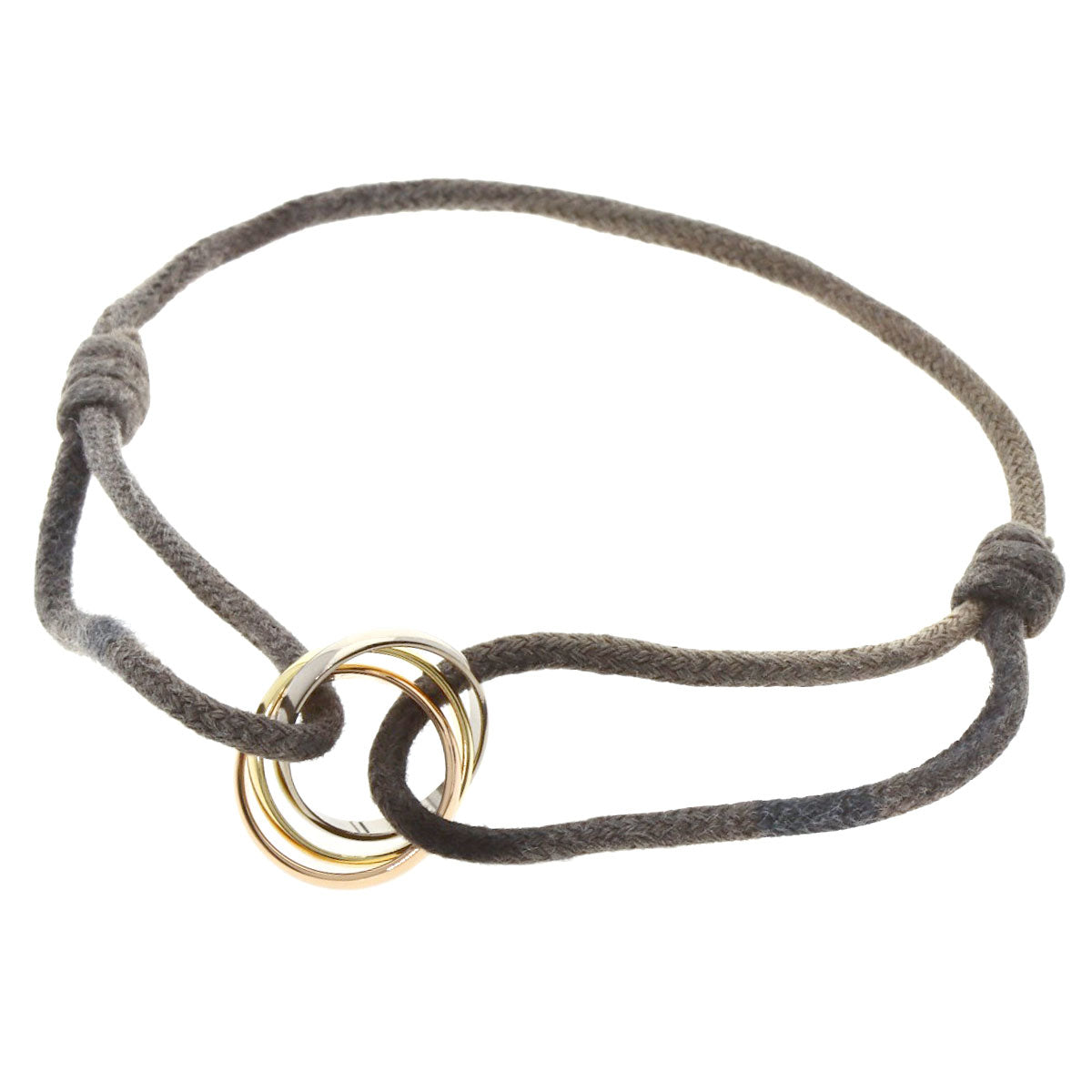 CARTIER Trinity Cotton Bracelet K18 Yellow Gold K18 White GoldLadies [Used]