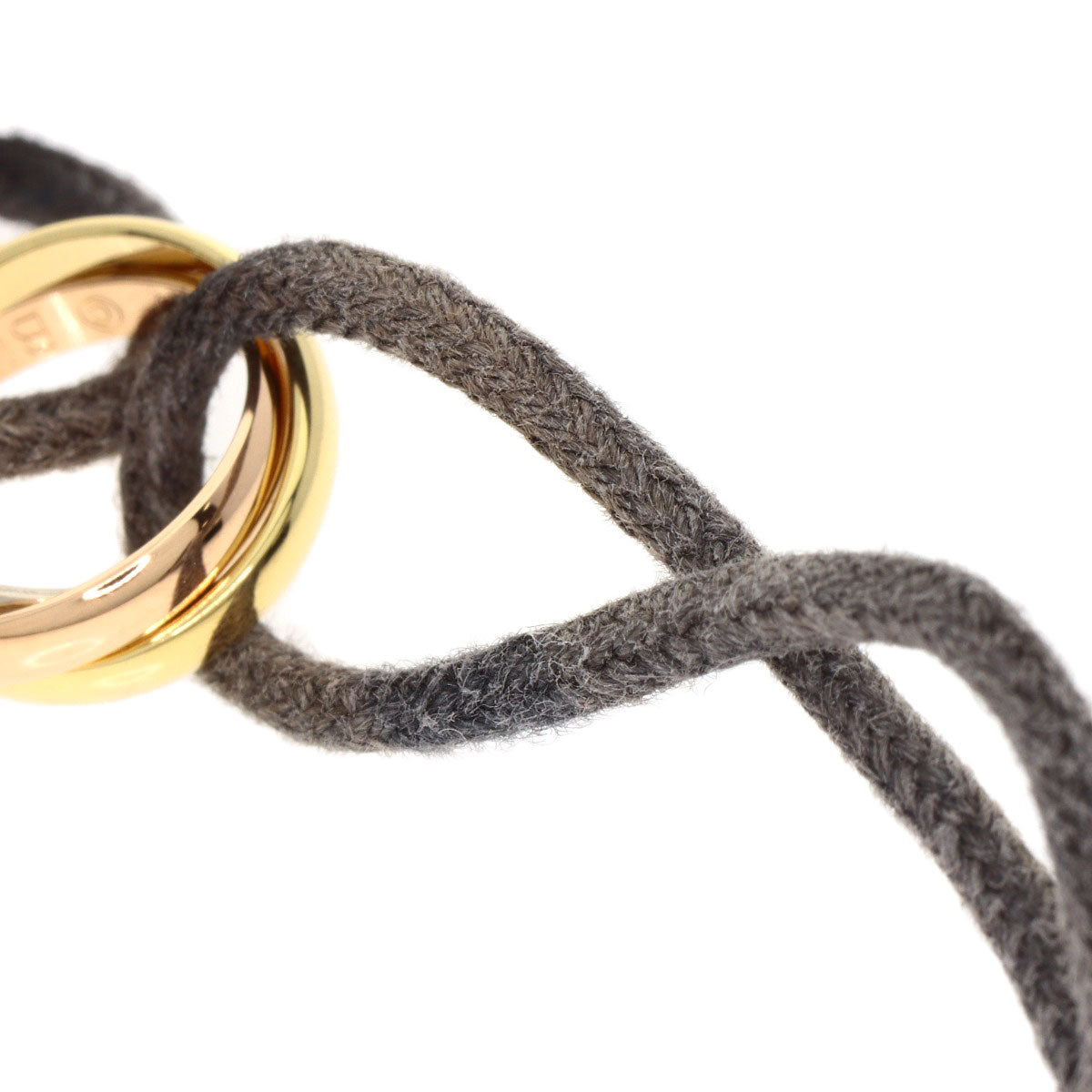 CARTIER Trinity Cotton Bracelet K18 Yellow Gold K18 White GoldLadies [Used]