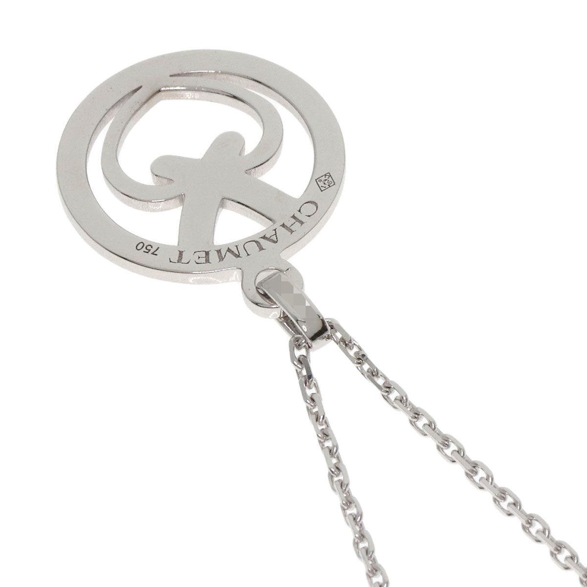 Chaumet Acrosh Cool Heart Lien Diamond Necklace K18 White Gold Ladies [Used]