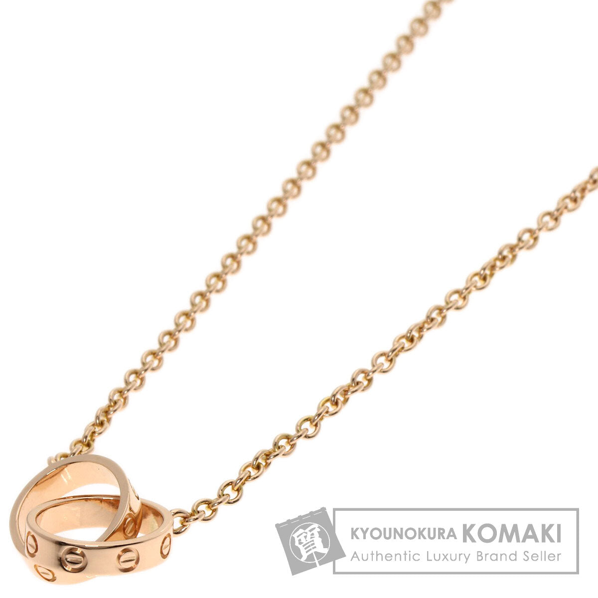 CARTIER Baby love Necklace K18 Pink Gold Ladies [Used]