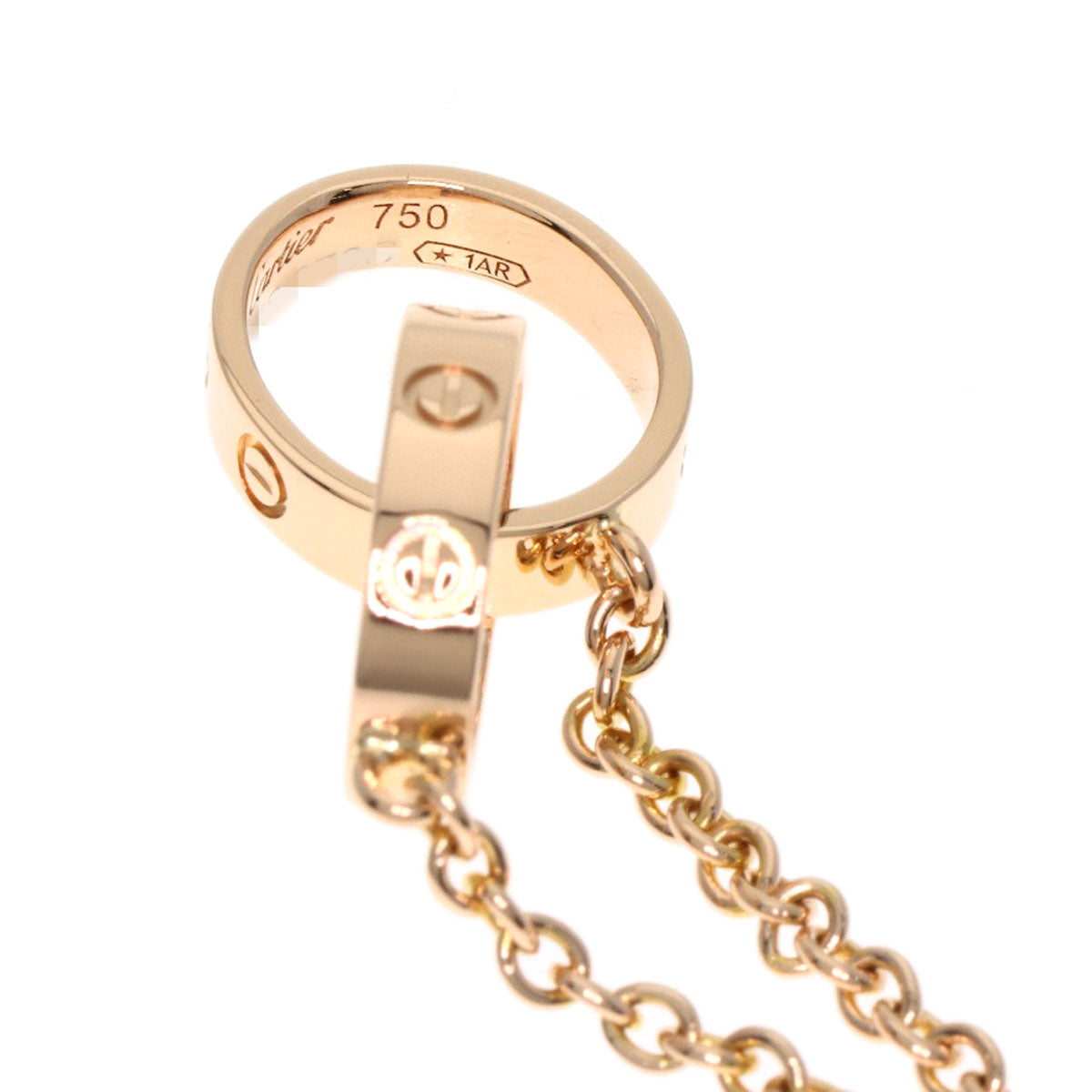 CARTIER Baby love Necklace K18 Pink Gold Ladies [Used]