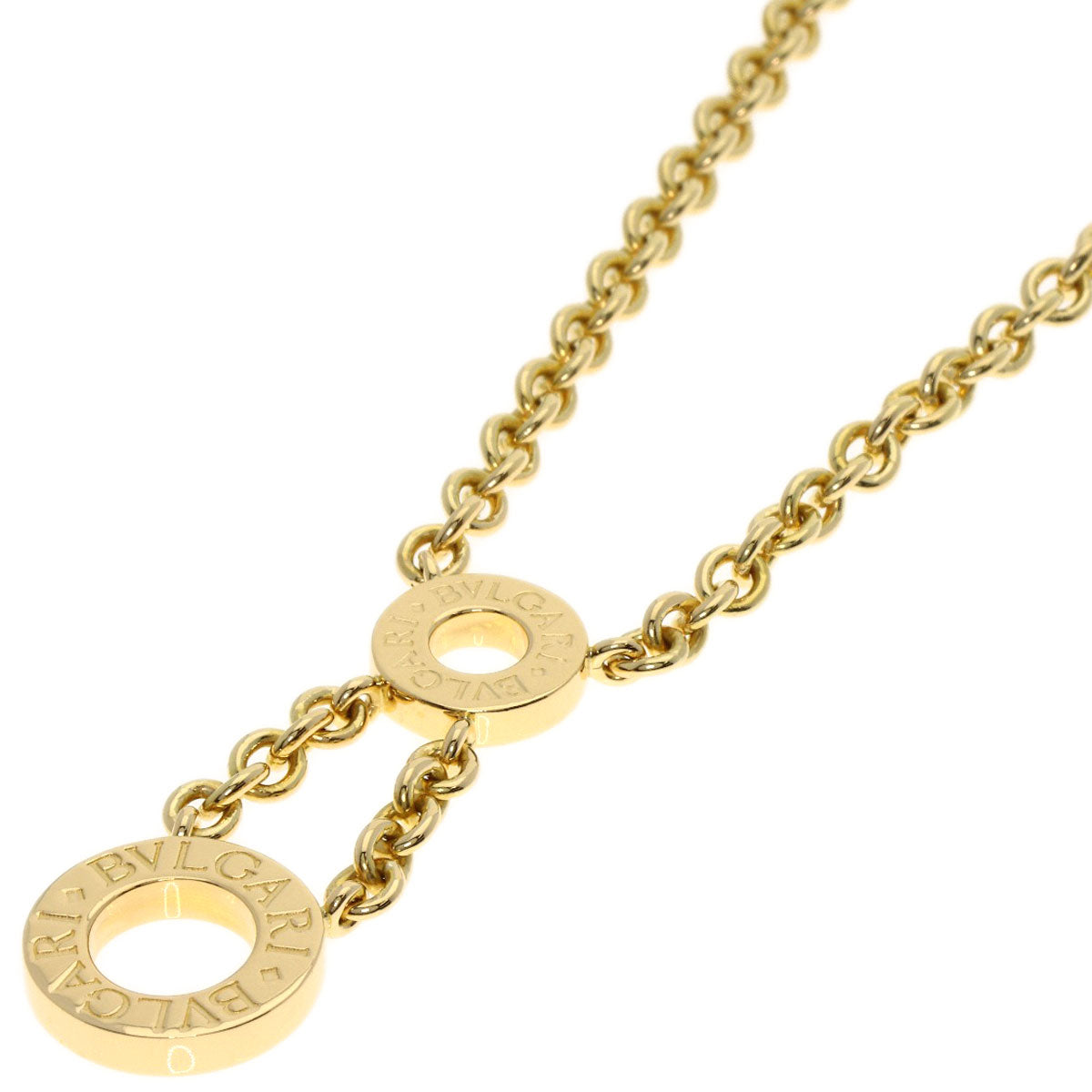 BVLGARI BVLGARI BVLGARI Circle Necklace K18 Yellow Gold Ladies [Used]