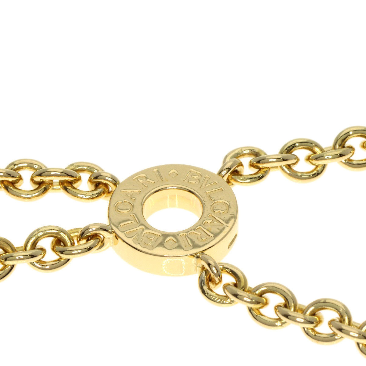 BVLGARI BVLGARI BVLGARI Circle Necklace K18 Yellow Gold Ladies [Used]