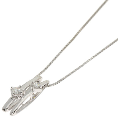 TASAKI Diamond Necklace K18 White Gold Ladies [Used]