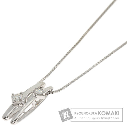 TASAKI Diamond Necklace K18 White Gold Ladies [Used]