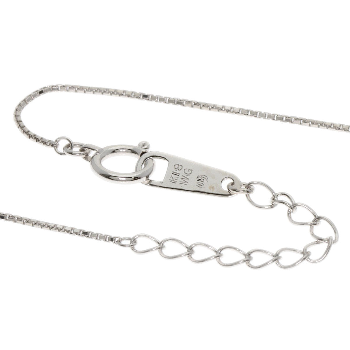 TASAKI Diamond Necklace K18 White Gold Ladies [Used]