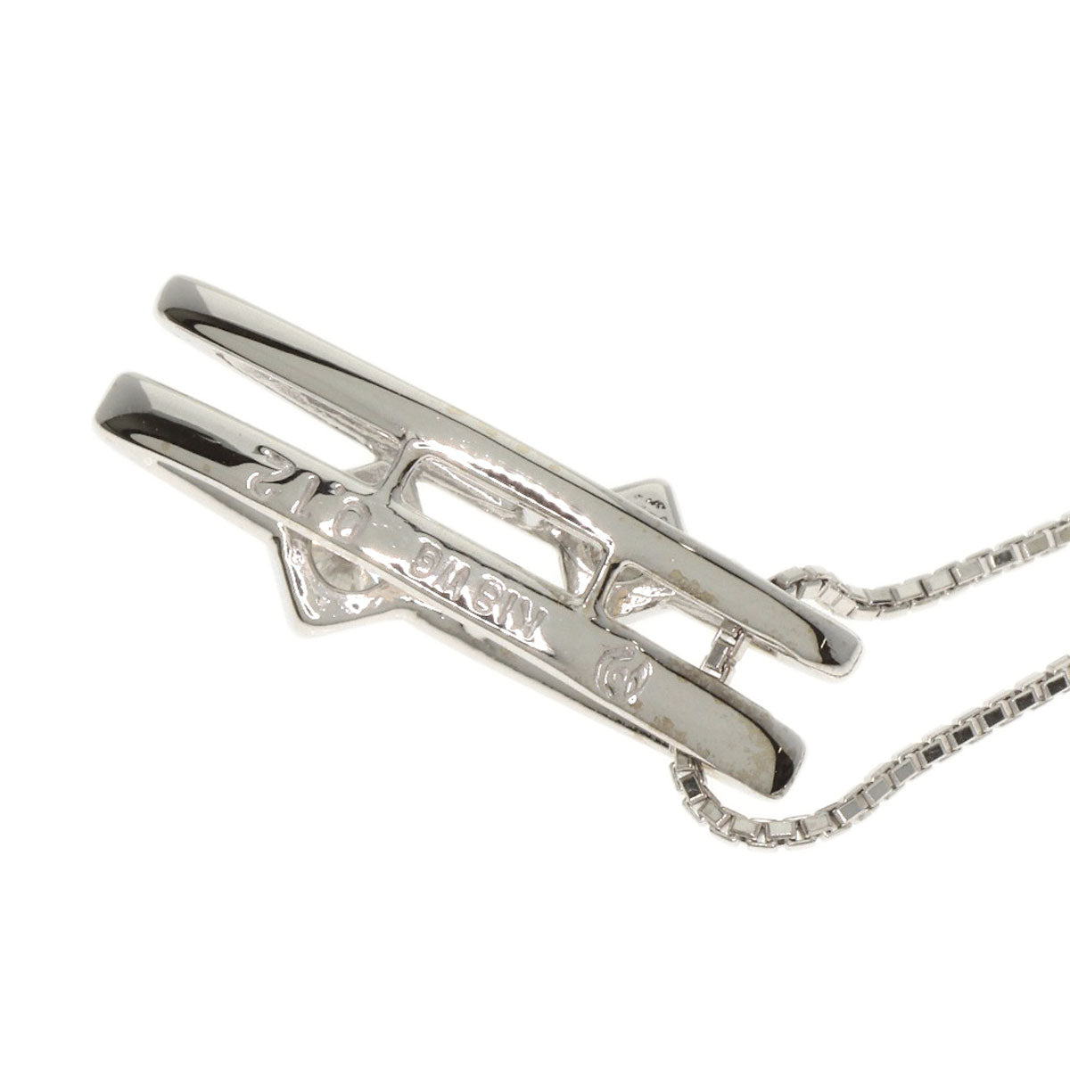 TASAKI Diamond Necklace K18 White Gold Ladies [Used]