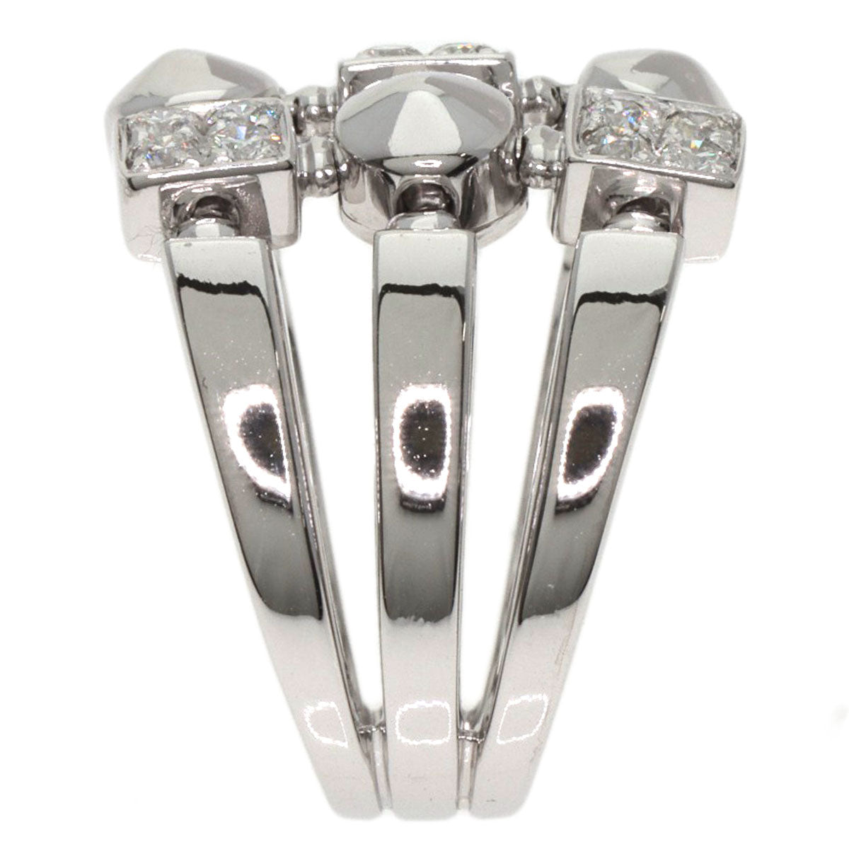 BVLGARI Lucia Diamond Ring K18 White Gold Ladies [Used]