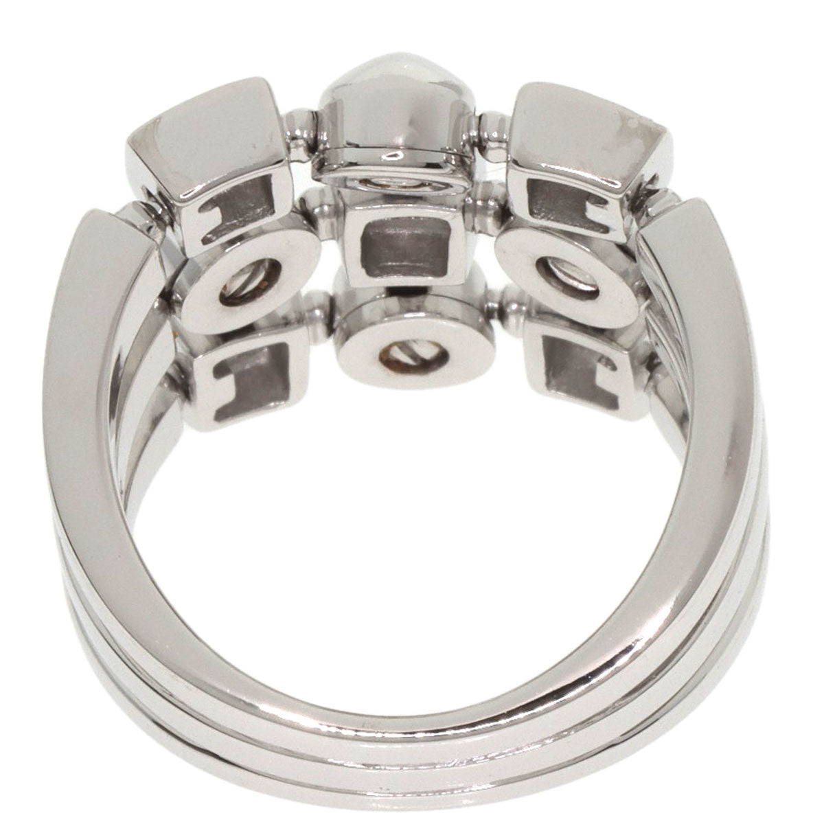 BVLGARI Lucia Diamond Ring K18 White Gold Ladies [Used]