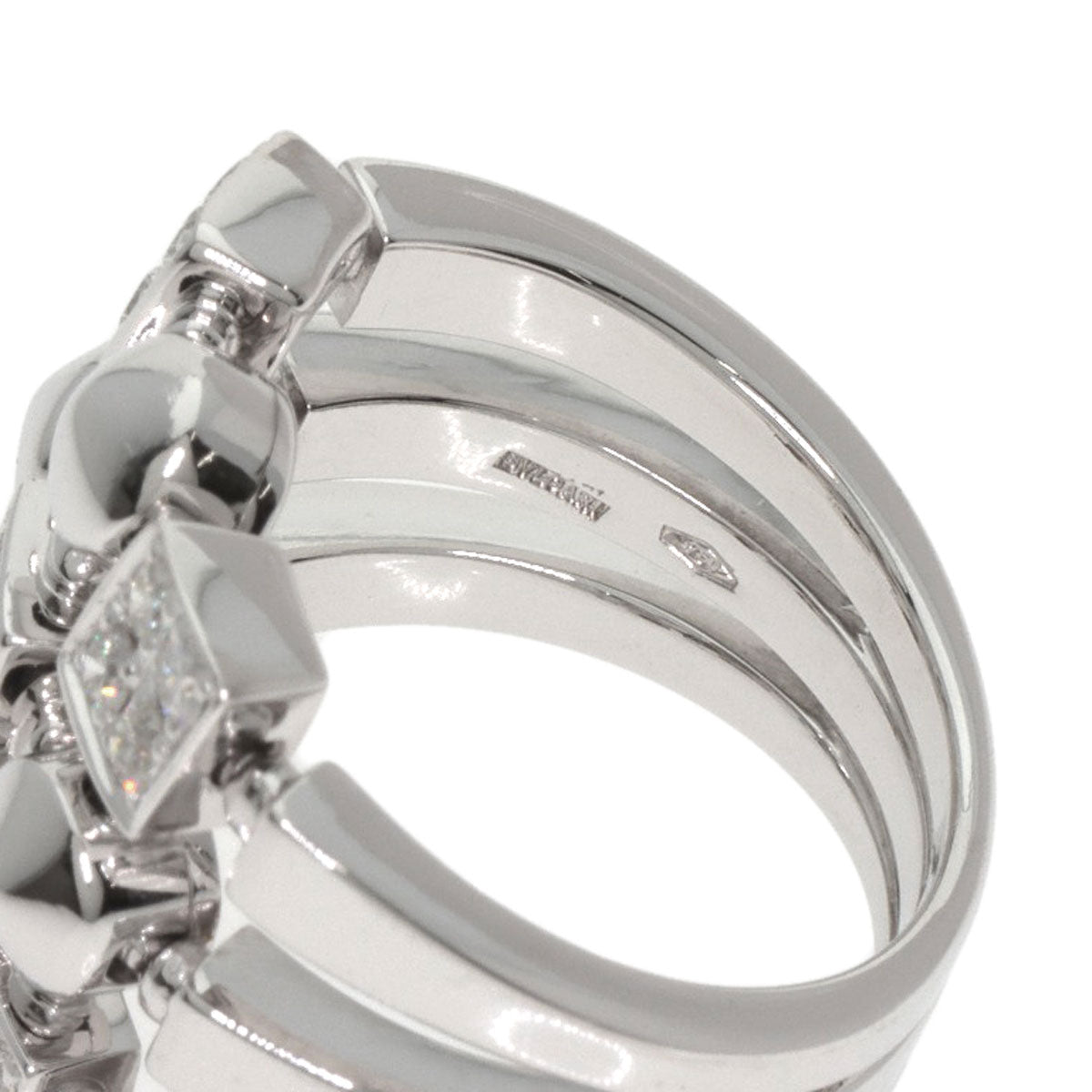 BVLGARI Lucia Diamond Ring K18 White Gold Ladies [Used]