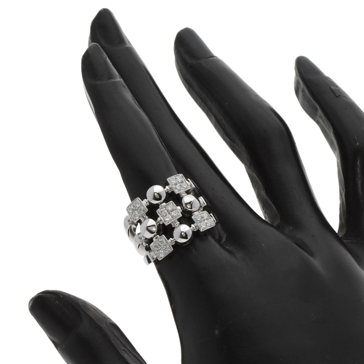 BVLGARI Lucia Diamond Ring K18 White Gold Ladies [Used]
