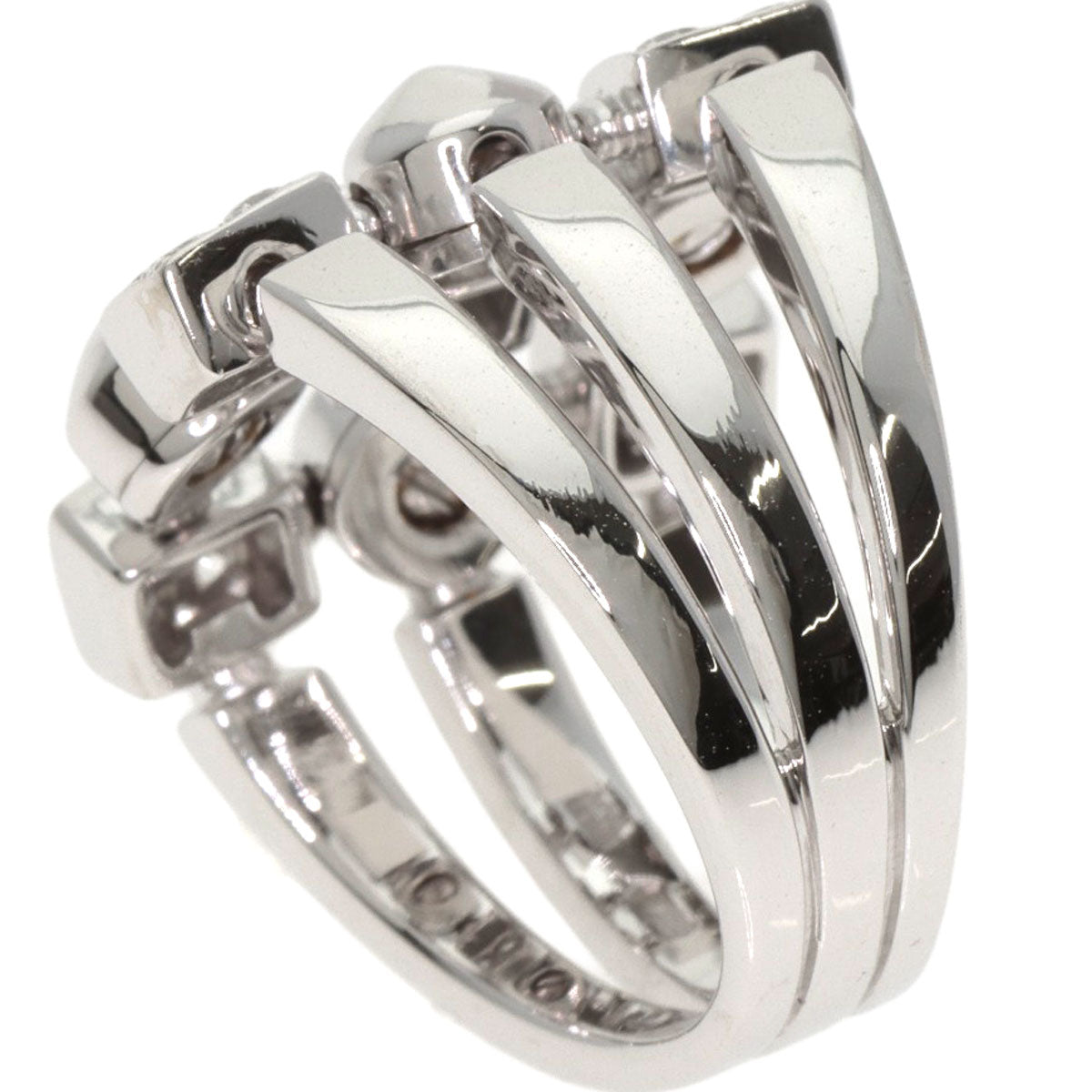 BVLGARI Lucia Diamond Ring K18 White Gold Ladies [Used]