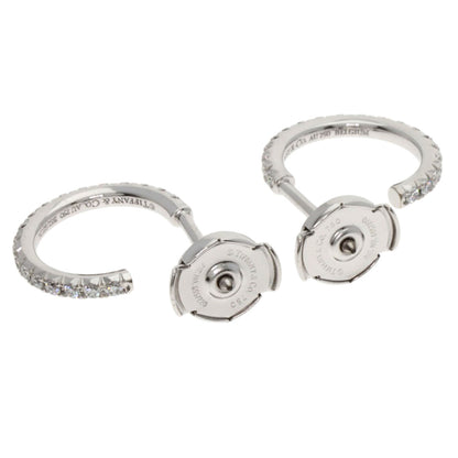 TIFFANY&Co. Metro Full Diamond earring K18 White Gold Ladies [Used]