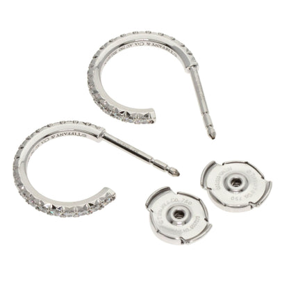 TIFFANY&Co. Metro Full Diamond earring K18 White Gold Ladies [Used]