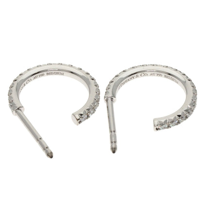 TIFFANY&Co. Metro Full Diamond earring K18 White Gold Ladies [Used]