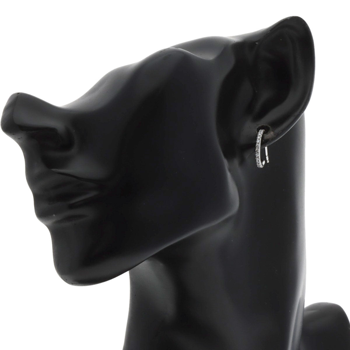 TIFFANY&Co. Metro Full Diamond earring K18 White Gold Ladies [Used]