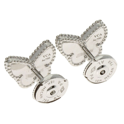 Van Cleef & Arpels Sweet Alhambra Papillon Turquoise earring K18 White Gold Ladies [Used]