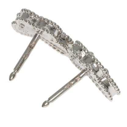 Van Cleef & Arpels Sweet Alhambra Papillon Turquoise earring K18 White Gold Ladies [Used]