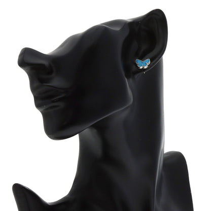 Van Cleef & Arpels Sweet Alhambra Papillon Turquoise earring K18 White Gold Ladies [Used]